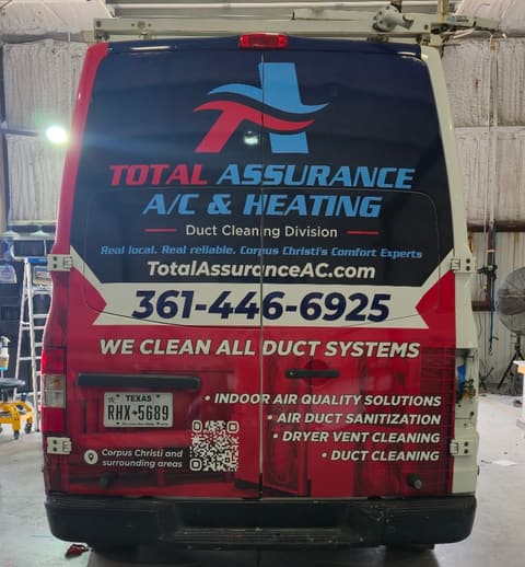 Total Assurance duct-cleaning van
